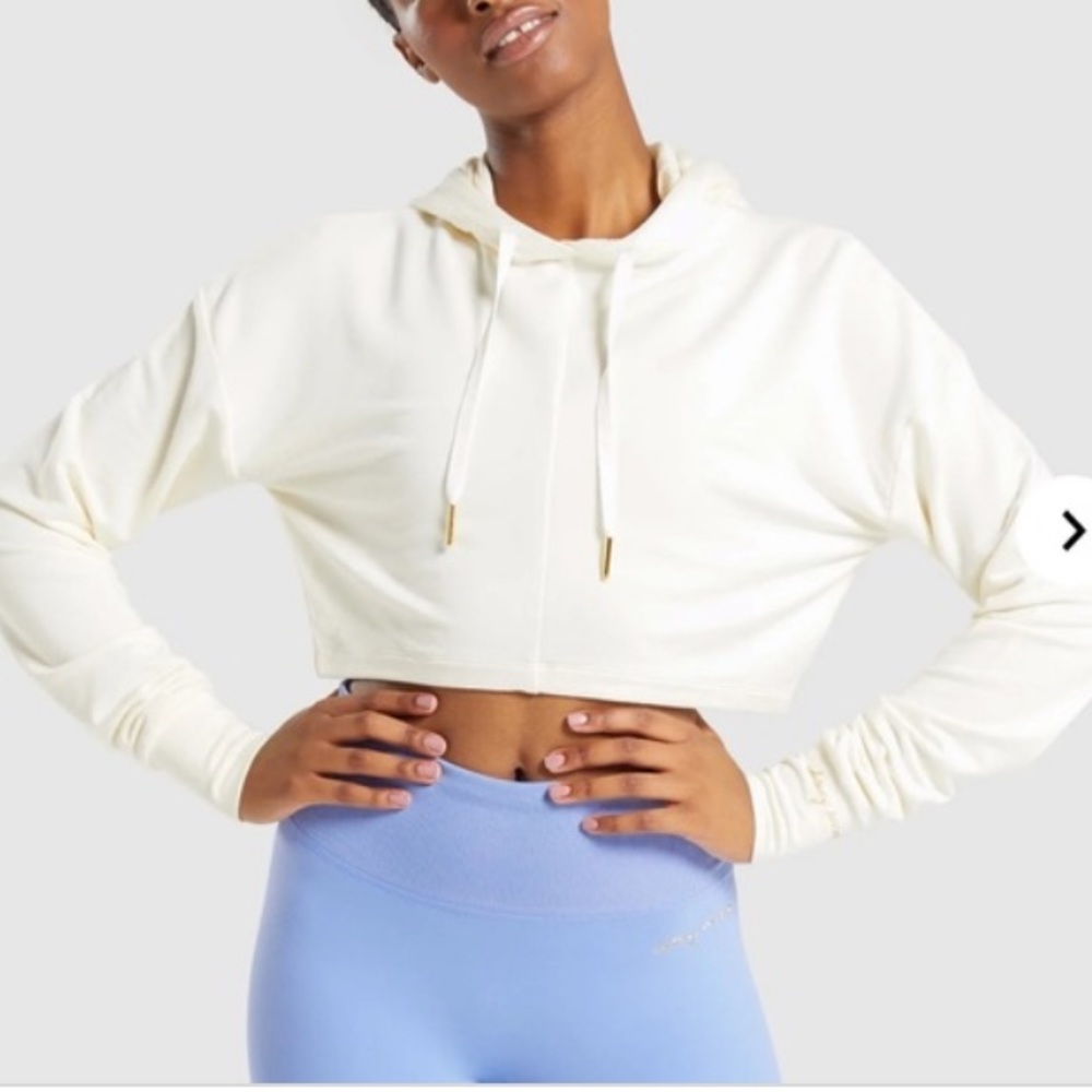 WHITNEY SIMMONS GYMSHARK, hoodie, unbleached, SM